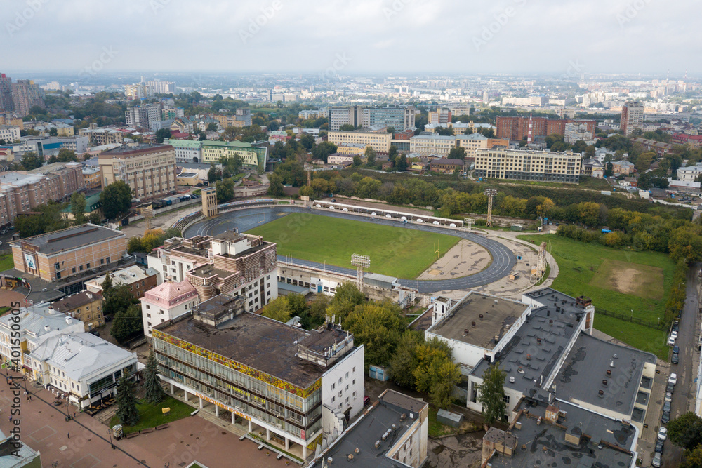 View of the Dynamo stadium in Nizhny Novgorod