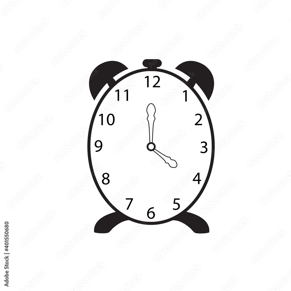 Alarm clock icon isolated on white background. Alarm clock icon for app and logo design. Alarm clock icon vector Alarm clock icon isolated on white background. Alarm clock icon for app and logo design. Alarm clock icon vector