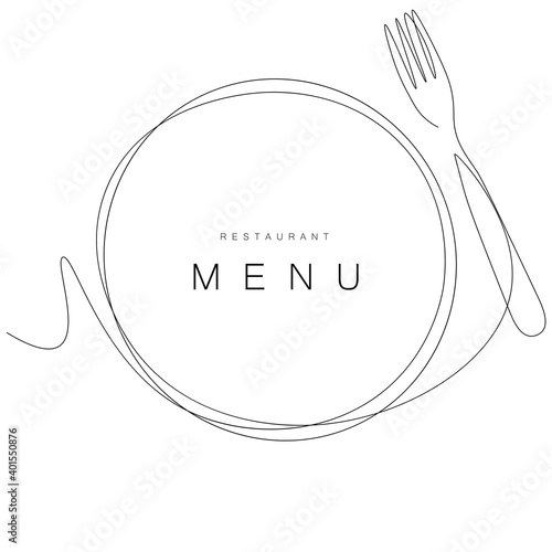 Restaurant menu background vector illustration