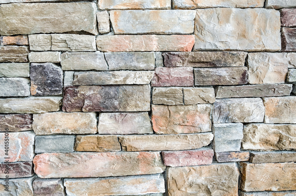 Fototapeta premium Abstract of a wall made with stones