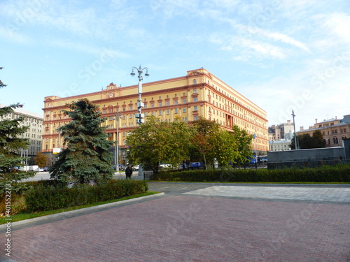 "Solovetsky stone" on Lubyanka square in Moscow