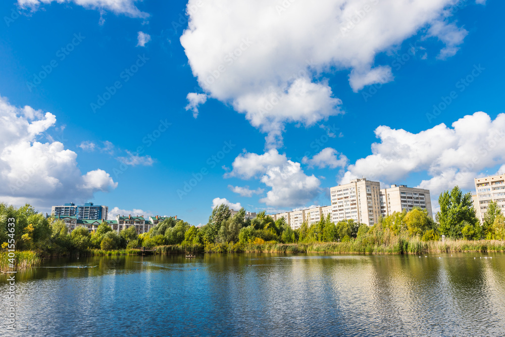 Ecopark Lake Kharovoe in Kazan, Russia