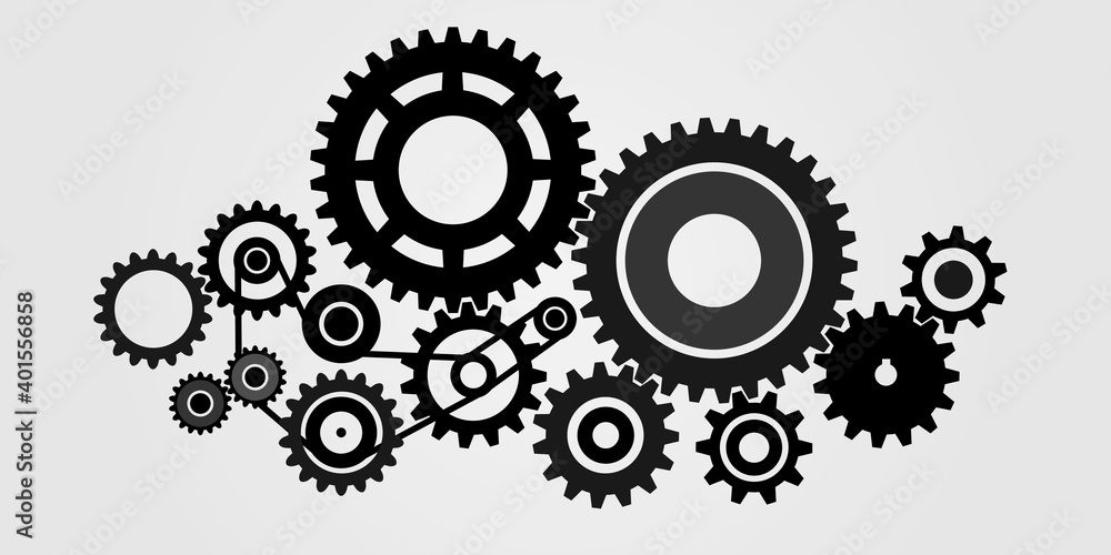 gear wheels icon teamwork together concept vector. gear wheels icon teamwork together concept vector.