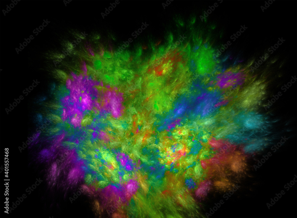 Bouquet of flowers in an abstract style on a black background Bouquet of flowers in an abstract style on a black background
