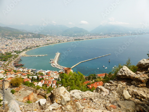 Ancient fortress in the city of Alanya in Turkey