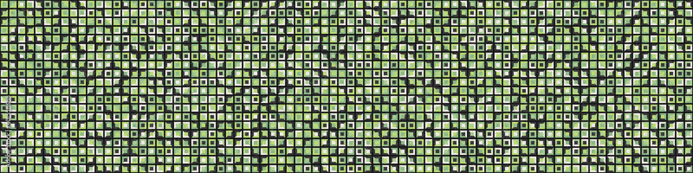 Fototapeta premium Abstract Geometric Pattern generative computational art illustration