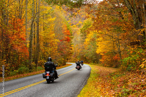 Great Day For A Motorcycle Ride on The Blue Ridge Parkway photo