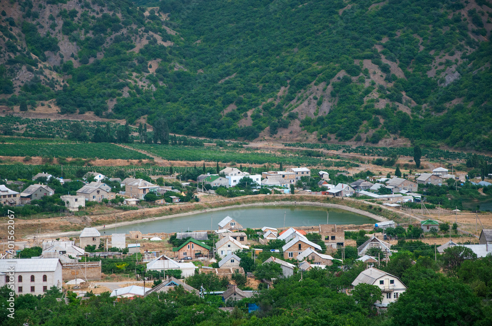 The village of Veseloe near Sudak