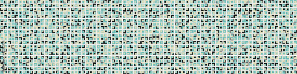 Fototapeta premium Abstract Geometric Pattern generative computational art illustration