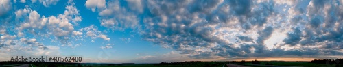 Colorful view of twilight sunrise evening sunset evening sky and beautiful clouds