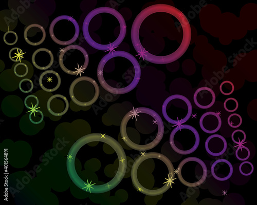 illustration of the background. Background of circles