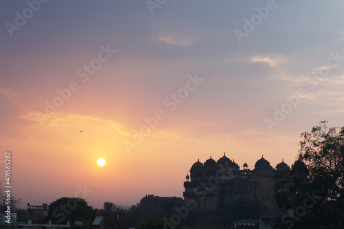 Orchha State, Orchha Fort, the ancient Indian kingdom, Orchha Reserve, Indian architecture, Hinduism, Madhya Pradesh. India