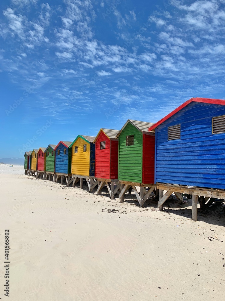 Naklejka premium Muizenberg Beach South Africa 