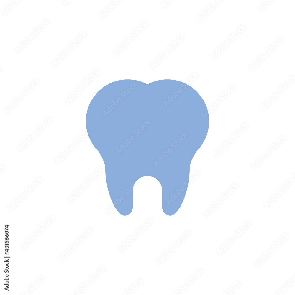 Tooth icon. Symbol of dentist and mouth health. Teeth hygiene vector.