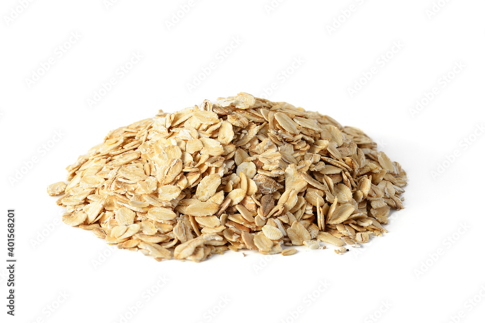 oat flakes isolated on white background oat flakes isolated on white background