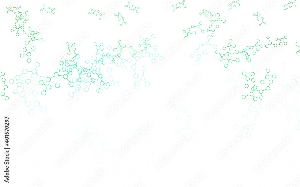 Light Green, Yellow vector texture with artificial intelligence concept.