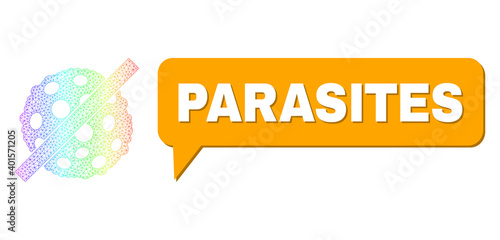 Parasites and remove microbe spore vector. Spectral colored mesh remove microbe spore, and chat Parasites bubble frame. Speech colored Parasites bubble has shadow.