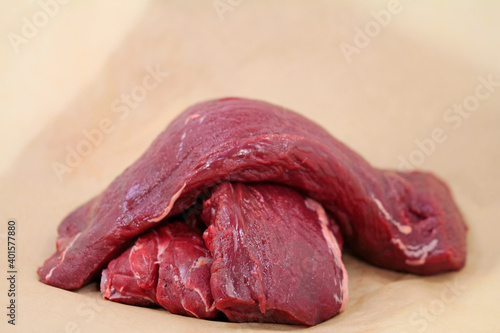 Canvastavla healthy wild meat, boneless roe deer