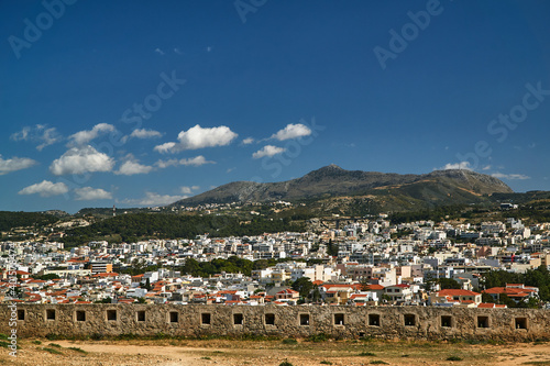 Panorama of the city of Rethymnon on the Greek island