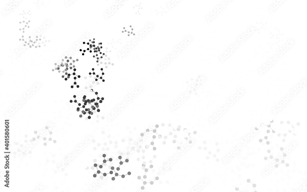 Light Gray vector texture with artificial intelligence concept.