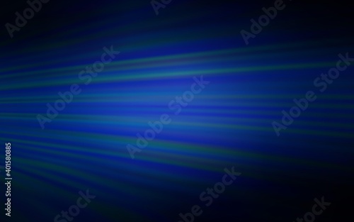 Dark BLUE vector background with straight lines. Colorful shining illustration with lines on abstract template. Pattern for ads, posters, banners.