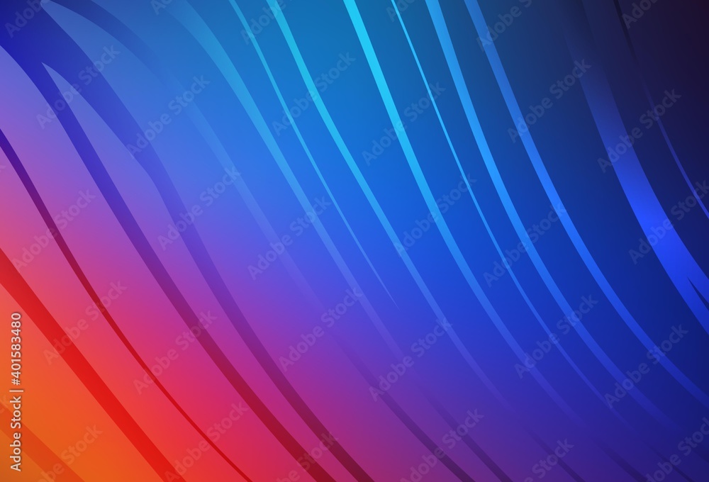 Light Blue, Red vector layout with curved lines. Light Blue, Red vector layout with curved lines.