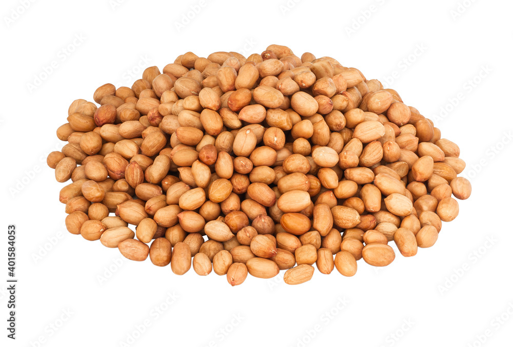 Peanut isolated on white background. raw food for health concept. Peanut isolated on white background. raw food for health concept.