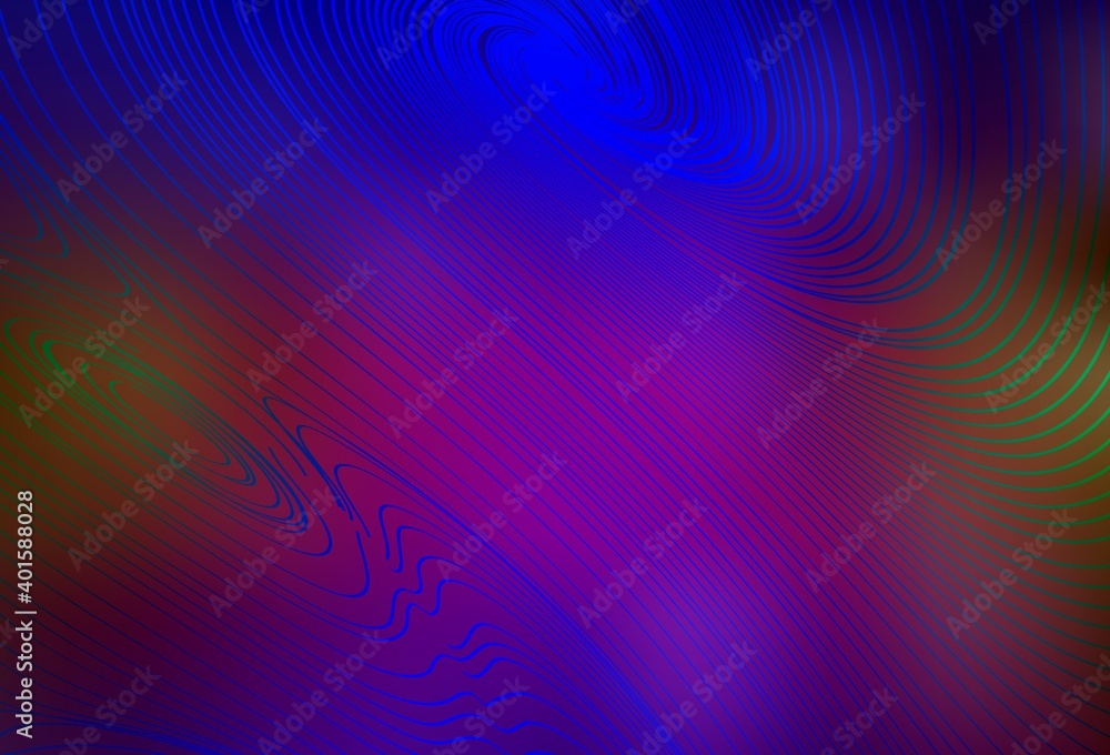 Dark Blue, Red vector backdrop with curved lines. Dark Blue, Red vector backdrop with curved lines.