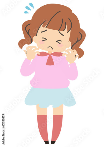 アレルギーで痒がる子供