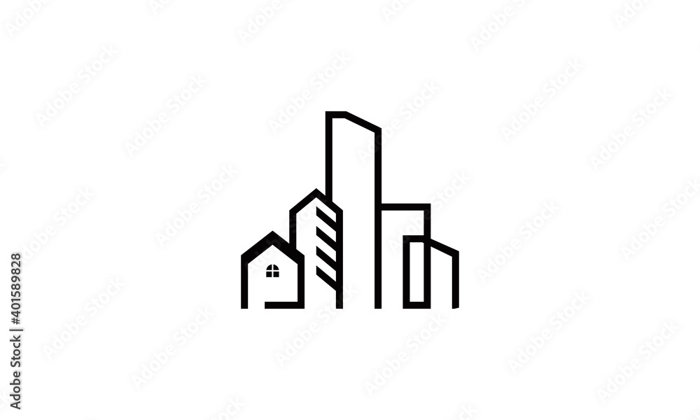 Build and home logo vector Build and home logo vector