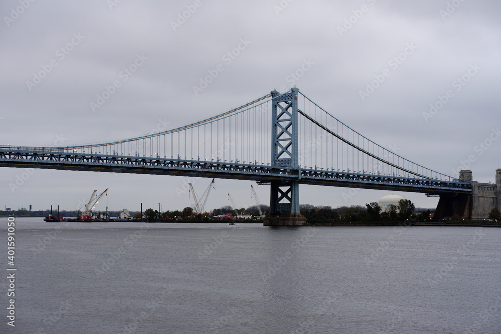 Naklejka premium Ben Franklin bridge