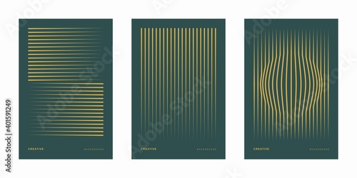 Abstract geometric company brochure. Corporate identity flyer. Vector set business presentation.
