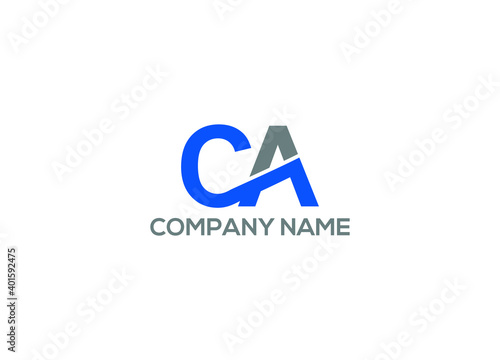 ca initial logo design vector icon template