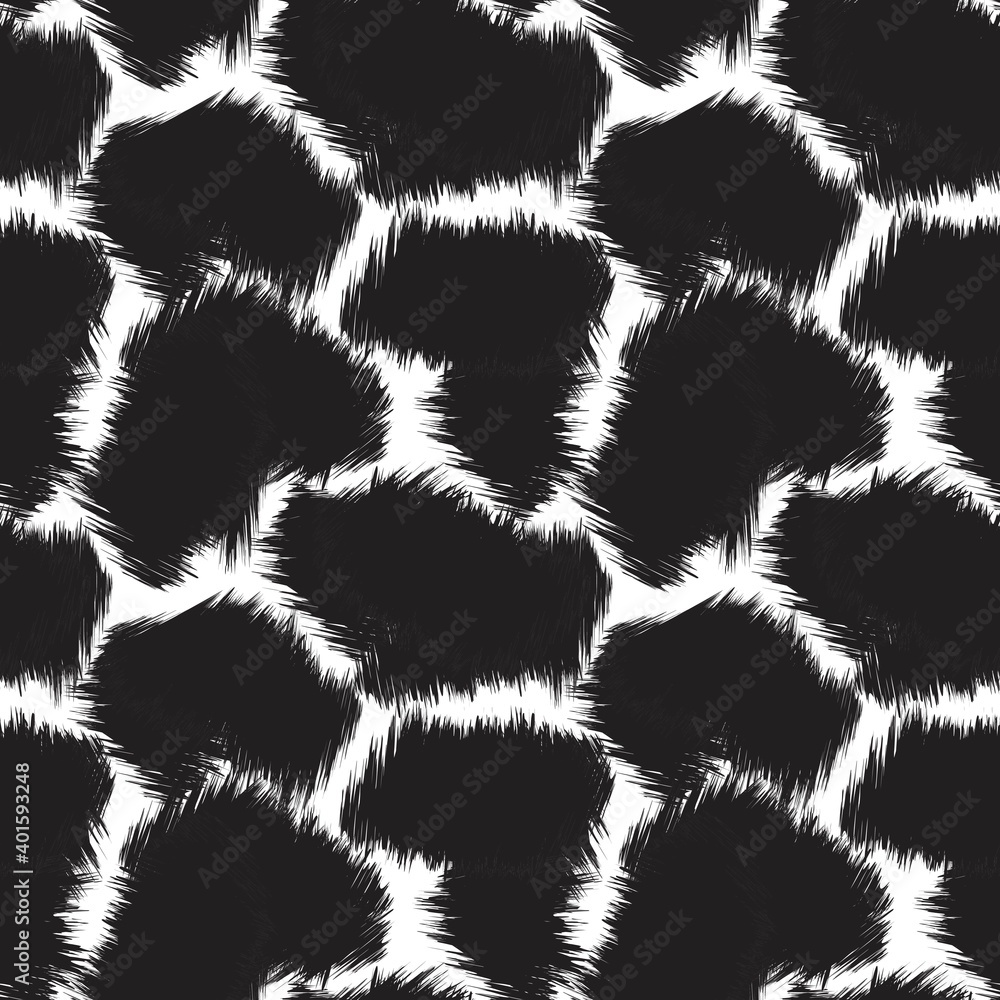 Black and White Brush Stroke Camouflage Abstract Seamless Pattern Background Black and White Brush Stroke Camouflage Abstract Seamless Pattern Background