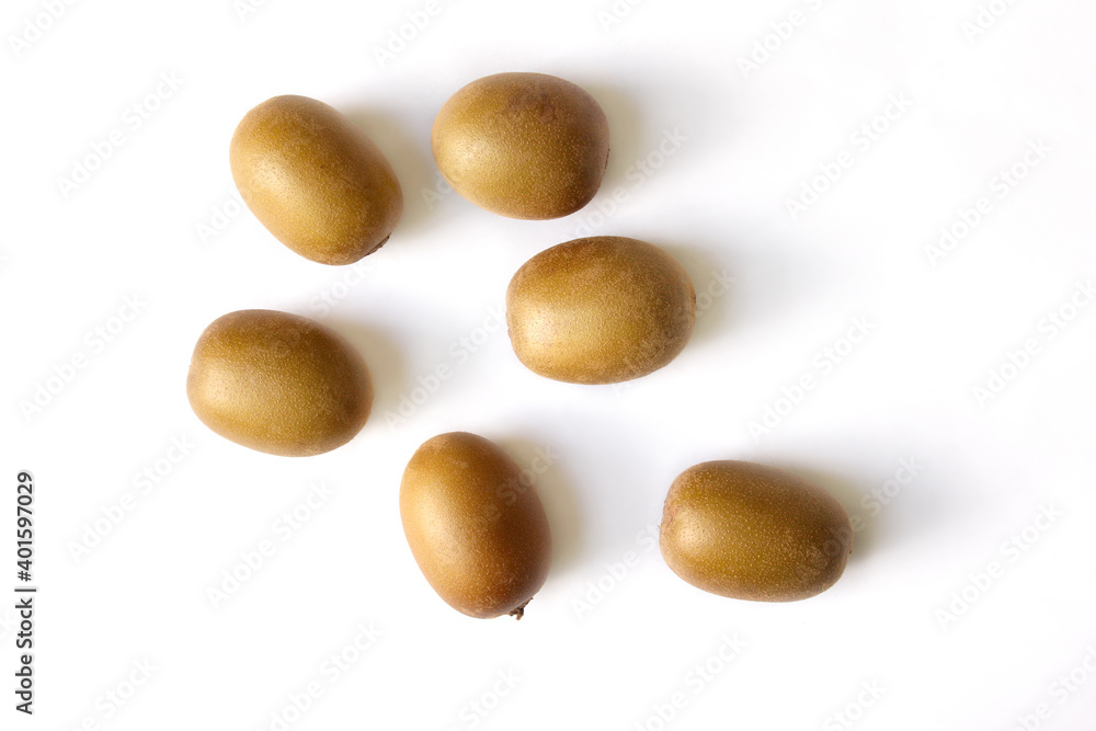 Whole kiwi fruit isolated on white background. Whole kiwi fruit isolated on white background.