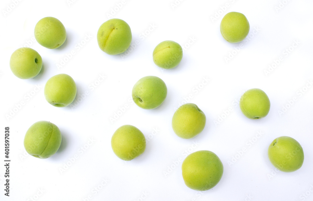 An image of Fruit of plum isolated white background. An image of Fruit of plum isolated white background.