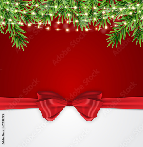 Abstract Holiday New Year and Merry Christmas Background. Vector Illustration