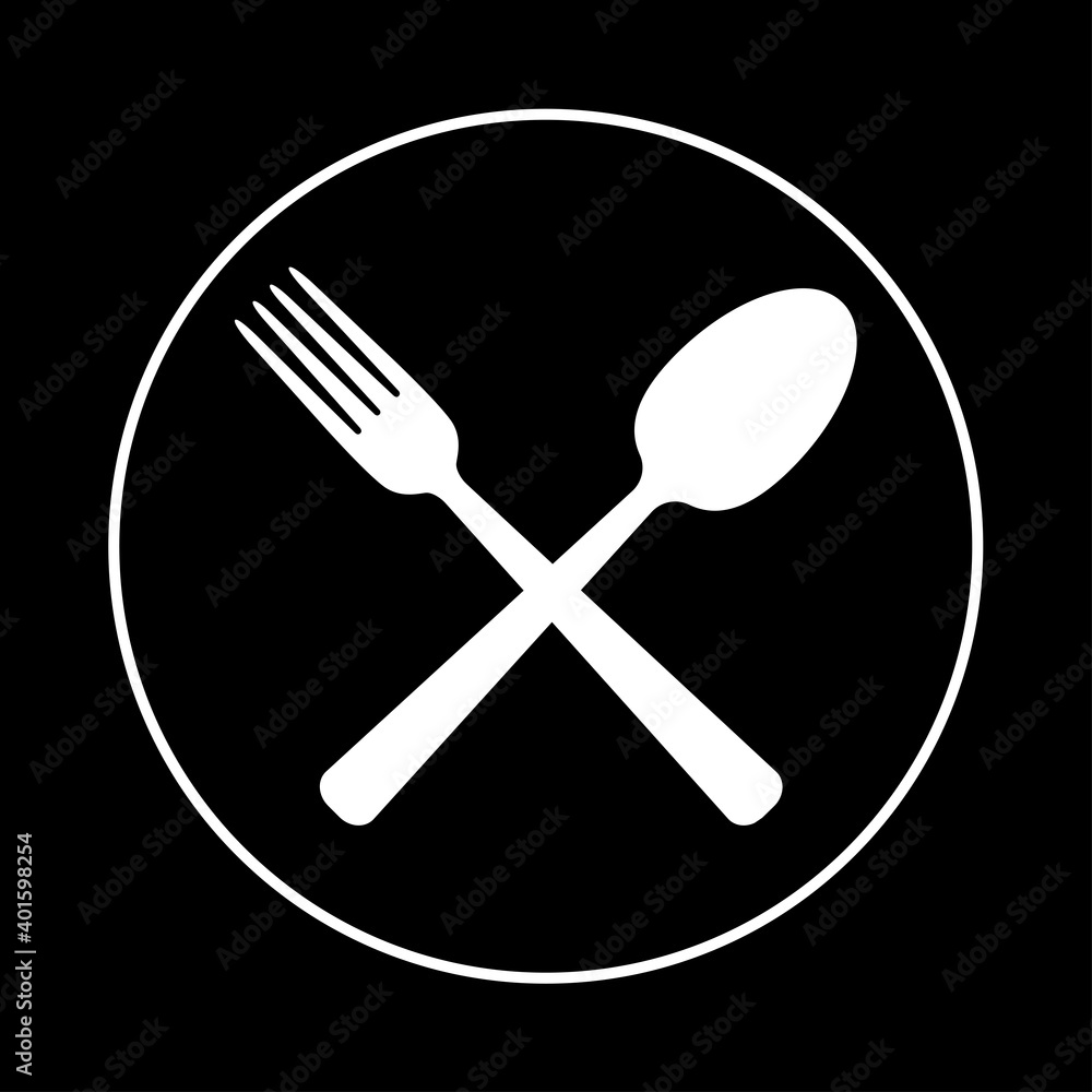 Fork and spoon for logo design Fork and spoon for logo design
