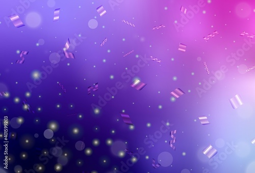 Wallpaper Mural Light Purple, Pink vector backdrop with dots. Torontodigital.ca