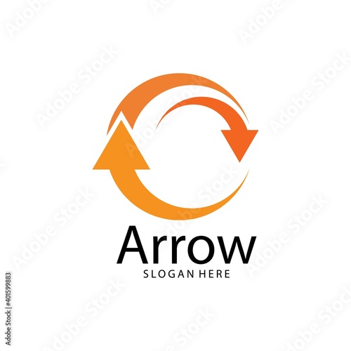 Arrow illustration logo