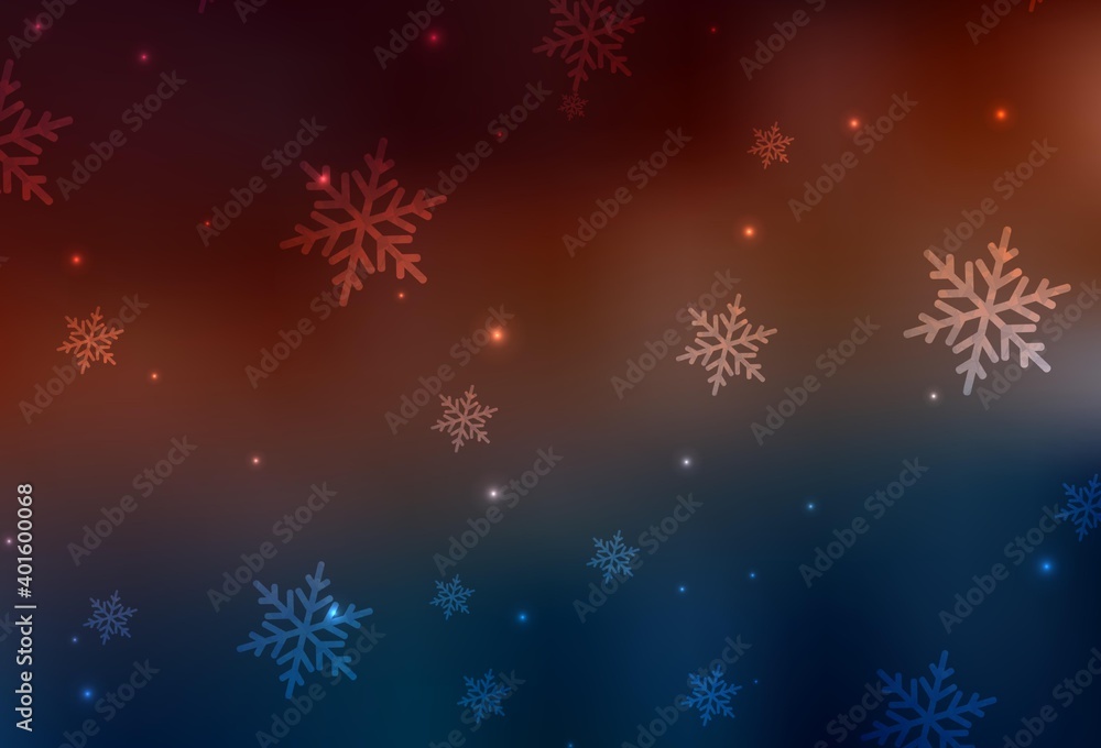 Dark Blue, Red vector texture in birthday style. Dark Blue, Red vector texture in birthday style.