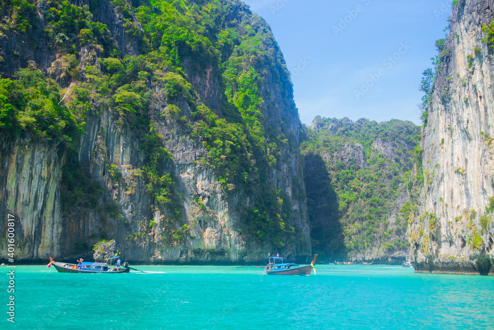 Maya Bay and Phi Phi Island The most popular and famous sea of Thailand and Phuket Island are in the Andaman Sea.