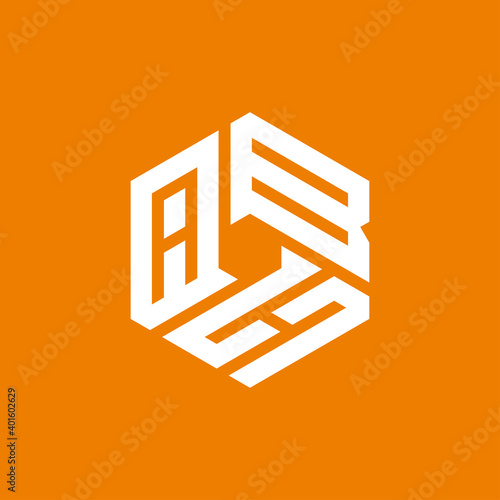 Creative initial letter ABH logo design concept vector photo