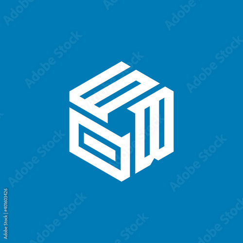 Creative initial letter GBO logo design concept vector photo