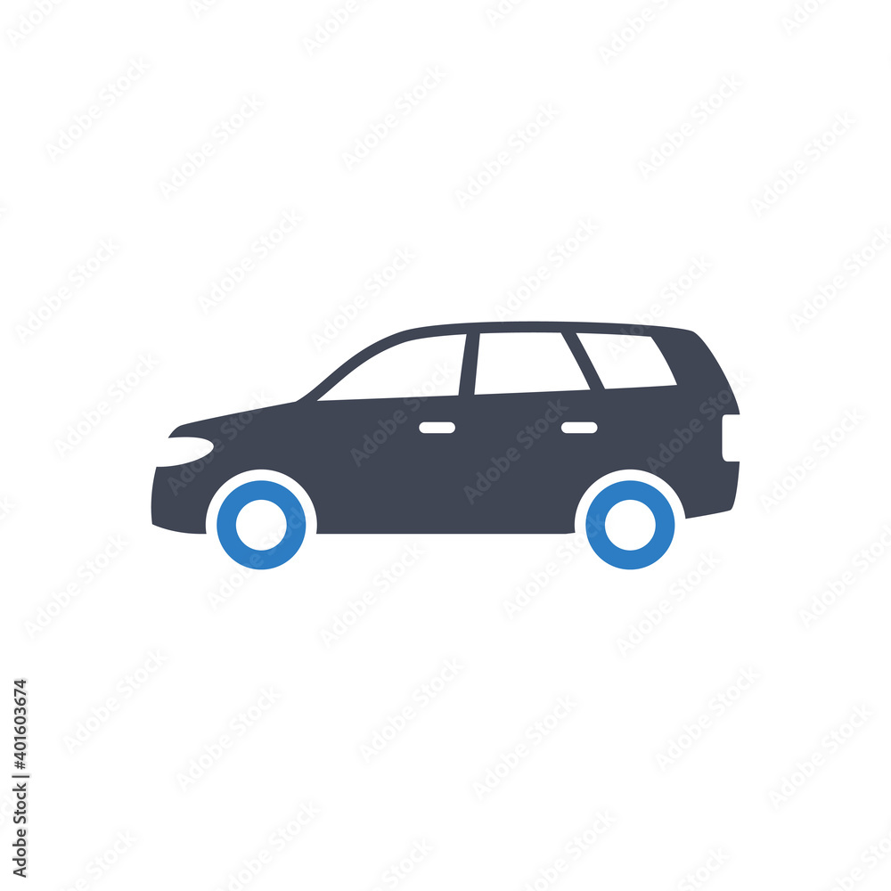 Obraz premium MPV car icon