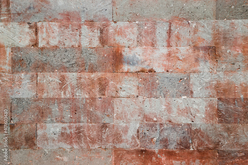 Vintage rusty gray brick wall background