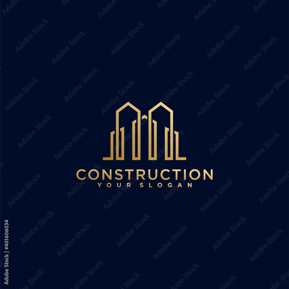 Building real estate logo template modern concept. vector illustration Premium Vector part 1