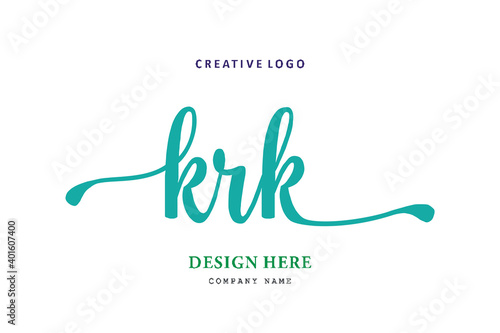 KRK lettering logo is simple, easy to understand and authoritative