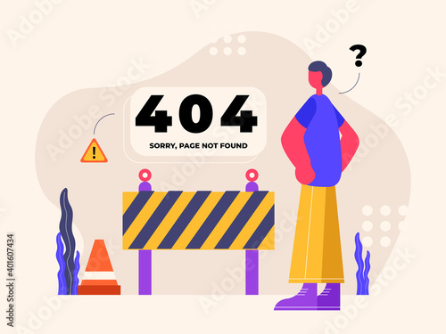 404 eror concept vector illustration photo