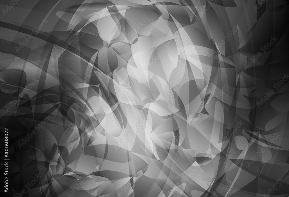 Light Gray vector template with chaotic shapes. Light Gray vector template with chaotic shapes.
